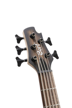 Cort Guitars Cort C5PLUSOVMHABB Artisan Series C5 Plus OVMH 5 String Bass Guitar - Antique Brown Burst