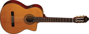 Washburn C64SCE-A-U C64SCE Classical Cutaway Acoustic Guitar - Natural