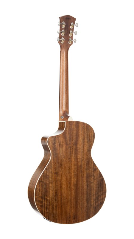 Cort Guitars COREMCBTSG-U Cort CORE-MC Ovangkol Acoustic-Electric Guitar w/Gig-bag - Black Top Semi Gloss