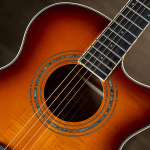 Washburn EA15ITB-A-U EA15 Festival Series Mini Jumbo Cutaway Acoustic Electric Guitar - Ice Tea Burst