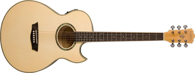 Washburn EA20-A-U EA20 Festival Series Cutaway Acoustic Electric Guitar - Natural