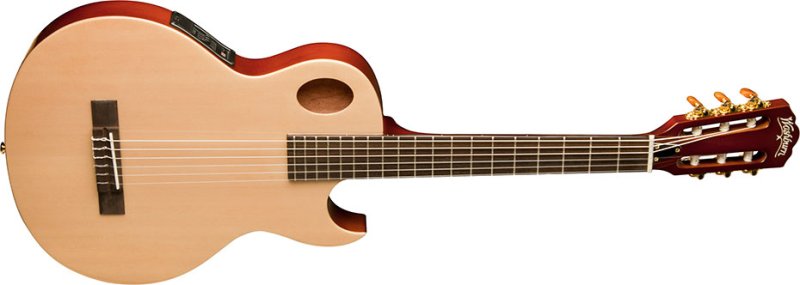 Washburn EACT42S-A-U EACT42S Festival Series Nylon String Cutaway Classical Acoustic Electric Guitar - Natural