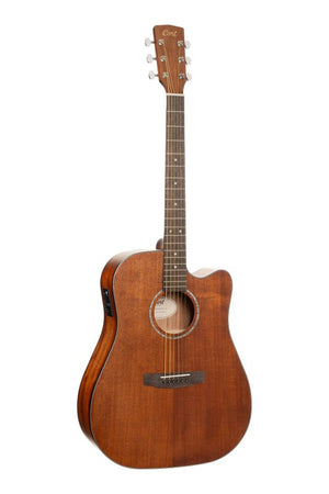 Cort Guitars Cort EARTH60MCEOP Earth Series 60 Mahogany Dreadnought Acoustic Electric Guitar - Open Pore