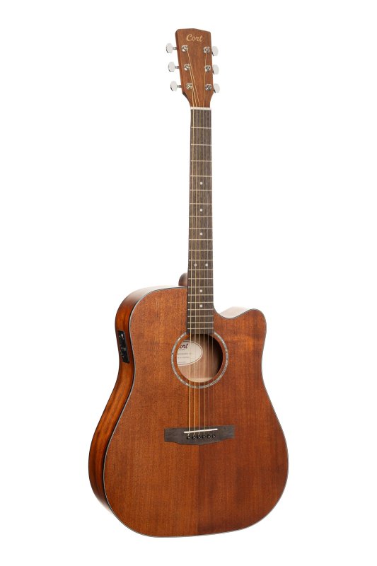 Cort Guitars Cort EARTH60MCEOP Earth Series 60 Mahogany Dreadnought Acoustic Electric Guitar - Open Pore