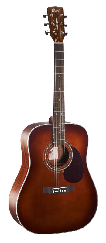 Cort Guitars EARTH70BR-A-U Cort EARTH70BR Earth Series Acoustic Dreadnought Guitar - Brown
