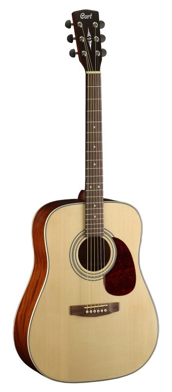 Cort Guitars EARTH70OP-A-U Cort EARTH70OP Earth Series Acoustic Dreadnought Guitar - Open Pore