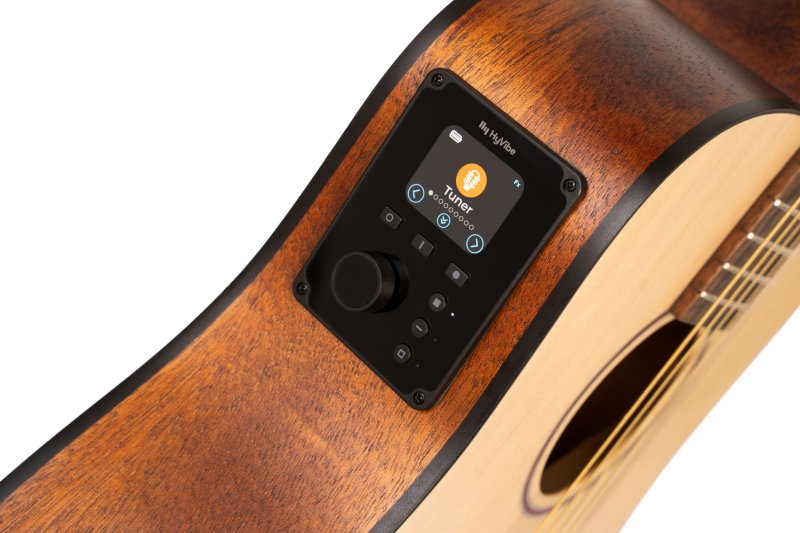 Cort Guitars Cort EARTHGO-OP Earth Series Go Hyvibe Acoustic Electric Guitar - Open Pore Natural