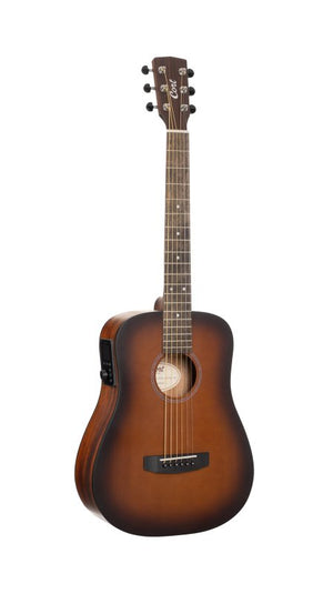 Cort Guitars Cort EARTHGO-OPBB Earth Series Go Hyvibe Acoustic Electric Guitar - Open Pore Brown Burst