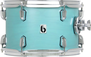 British Drum Co. ENG-10-7-RT-STL Enigma Series Tom - Satin Teal 10" x 7"