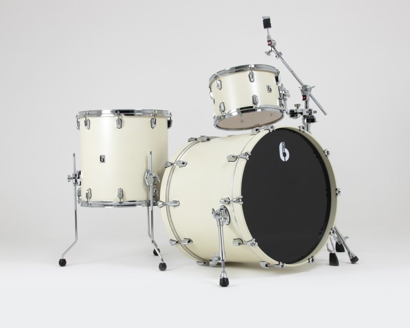 British Drum Co. ENG-22-CB-SEW Enigma Series Club Kit - Satin Olde English White 12", 16", 22"