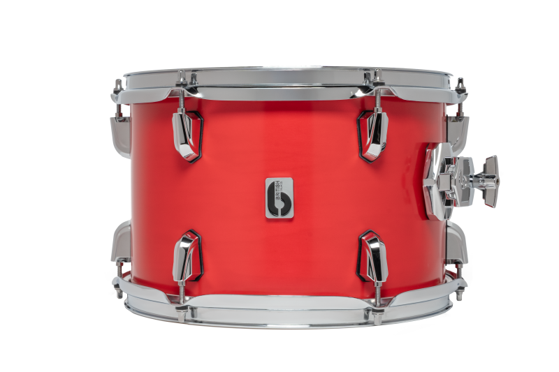 British Drum Co. ENG-22-CB-SSC Enigma Series Club Kit - Satin Scarlett 12", 16", 22"