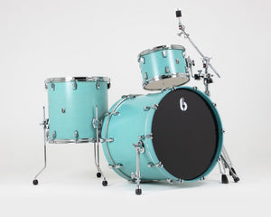 British Drum Co. ENG-22-CB-STL Enigma Series Club Kit - Satin Teal 12", 16", 22"