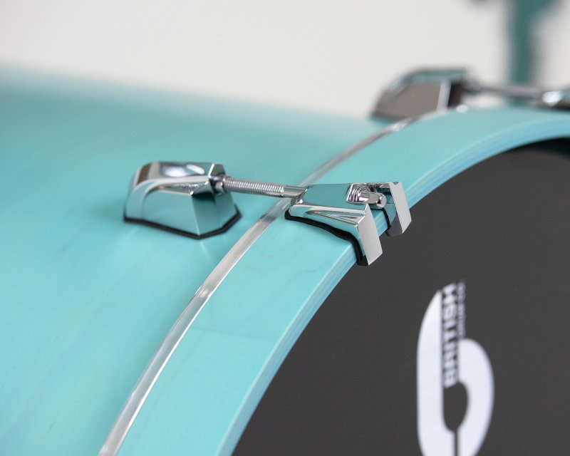 British Drum Co. ENG-22-CB-STL Enigma Series Club Kit - Satin Teal 12", 16", 22"