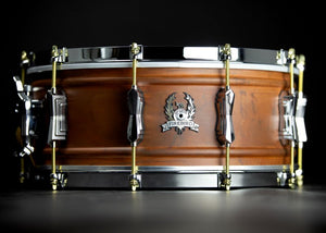 British Drum Co. FB-14-60-SN Firebird Series Copper Over Brass Snare - 6" x 14"