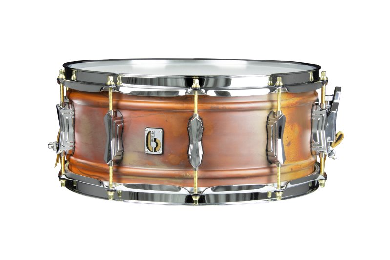British Drum Co. FB-14-60-SN Firebird Series Copper Over Brass Snare - 6" x 14"
