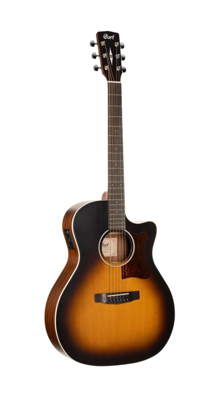 Cort Guitars Cort GA1EOPSB Grand Regal Series GA1E Acoustic-Electric Guitar - Open Pore Sunburst