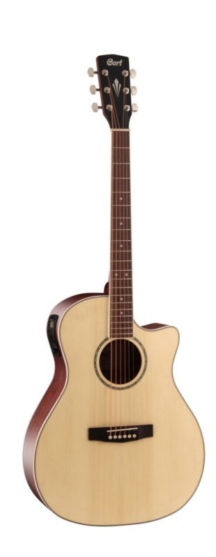 Cort Guitars Cort GAMEDXOP Grand Regal Acoustic Electric Cutaway Guitar - Open Pore
