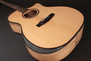 Cort Guitars Cort GAMYBEVELNAT Grand Regal Acoustic Cutaway Guitar - Natural Glossy Arm Bevel
