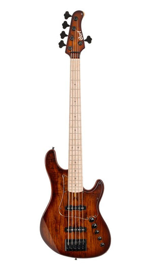 Cort Guitars Cort GBFUSION5ABB GB Series Fusion 5 String Bass Guitar - Antique Brown Burst