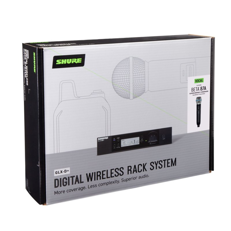 Shure GLXD24RPLUS/B87A-Z3 Wireless Vocal System with BETA87A