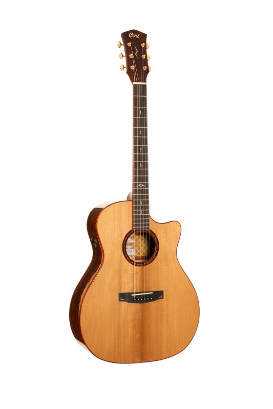 Cort Guitars Cort GOLDA10 Gold Series A10 Cocobolo Acoustic-Electric Guitar - Natural Gloss