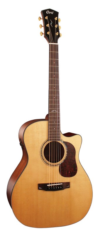 Cort Guitars Cort GOLDA6 Gold Series A6 Acoustic Electric Grand Auditorium Cutaway Guitar - Natural Glossy
