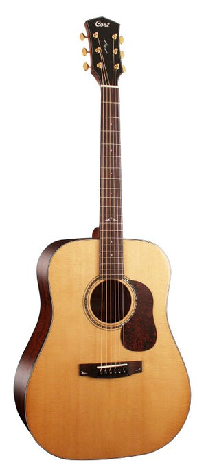 Cort Guitars GOLDD6-A-U Cort GOLDD6 Gold Series Acoustic Dreadnought Guitar - Natural Glossy