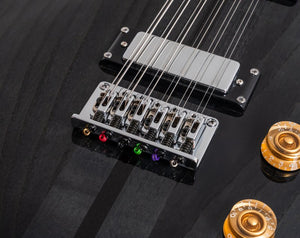 Washburn H12TB Wing Series Hawk 12-String Electric Guitar - Trans Black