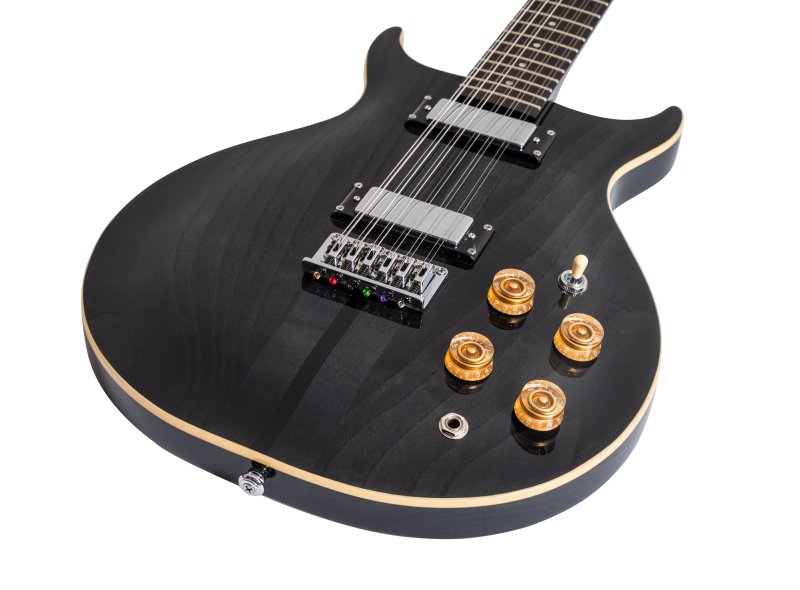 Washburn H12TB Wing Series Hawk 12-String Electric Guitar - Trans Black
