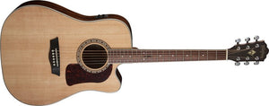 Washburn HD10SCE-O-U D10SCE Heritage 10 Series Dreadnought Cutaway Acoustic Electric Guitar - Natural