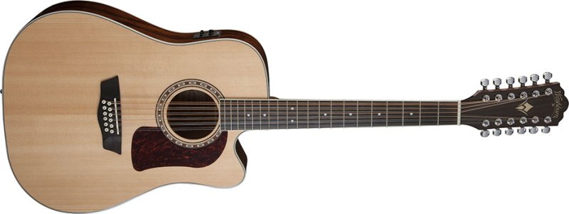 Washburn HD10SCE12-O-U D10SCE-12 Heritage 10 Series Dreadnought (12 String) Cutaway Acoustic Electric Guitar