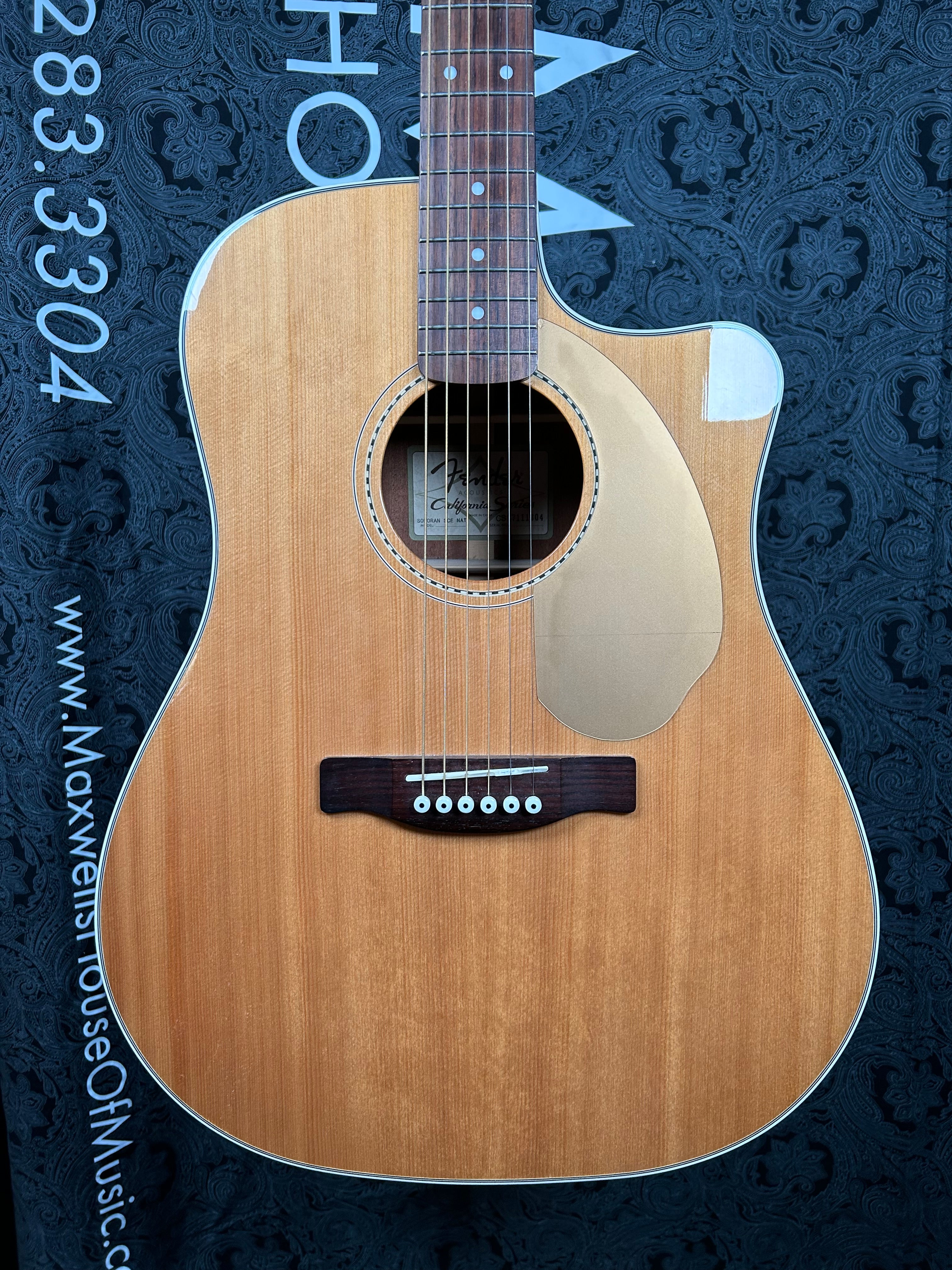 Fender Sonoran Acoustic Guitar- Natural (Pre-Owned) (Blue Redondo Acoustic)