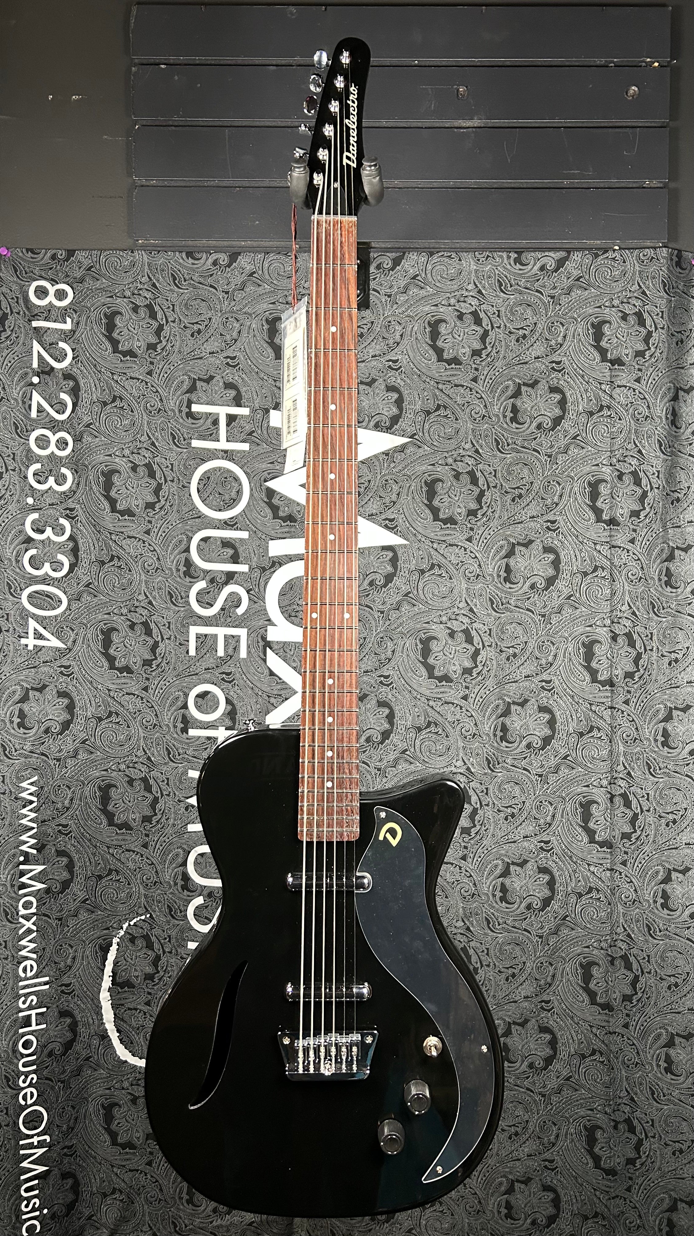 Danelectro Vintage Baritone Electric Guitar - Black