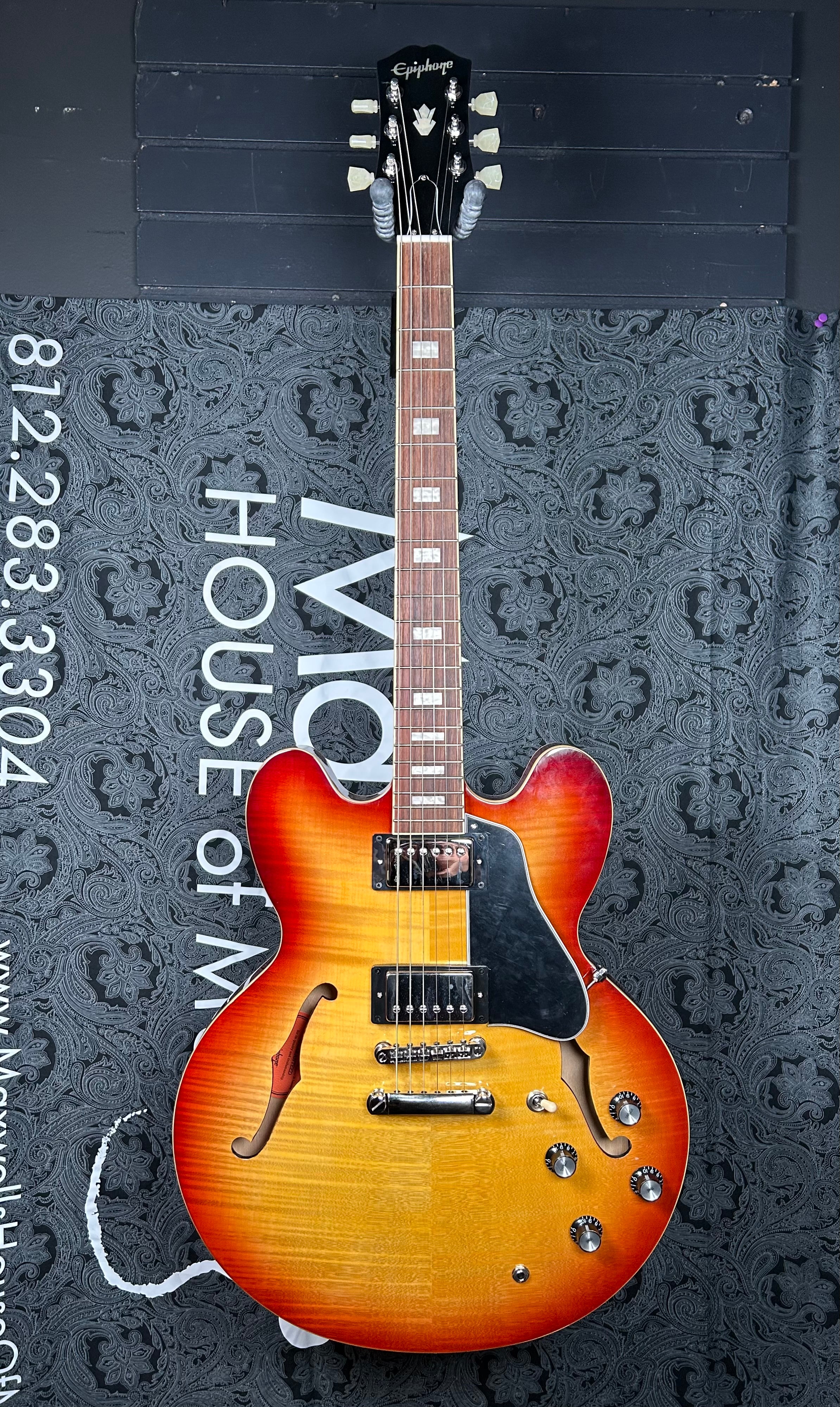 Epiphone ES-335 Figured Top Electric Guitar - Raspberry Tea Burst