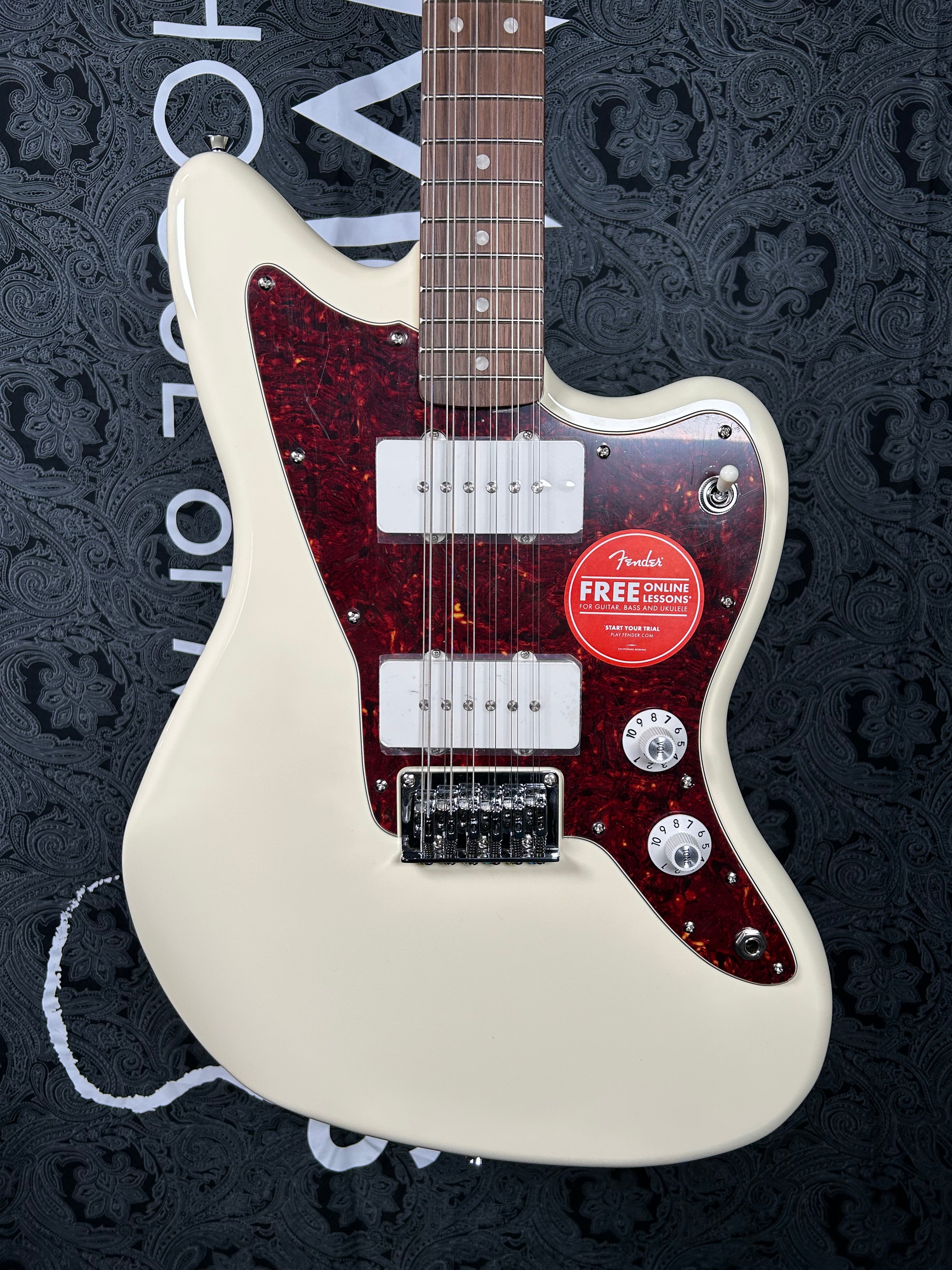 Squier Paranormal Jazzmaster XII 12-string Electric Guitar - Olympic White