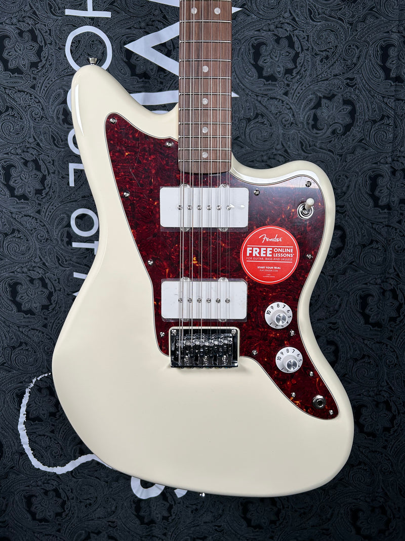 Squier Paranormal Jazzmaster XII 12-string Electric Guitar - Olympic White