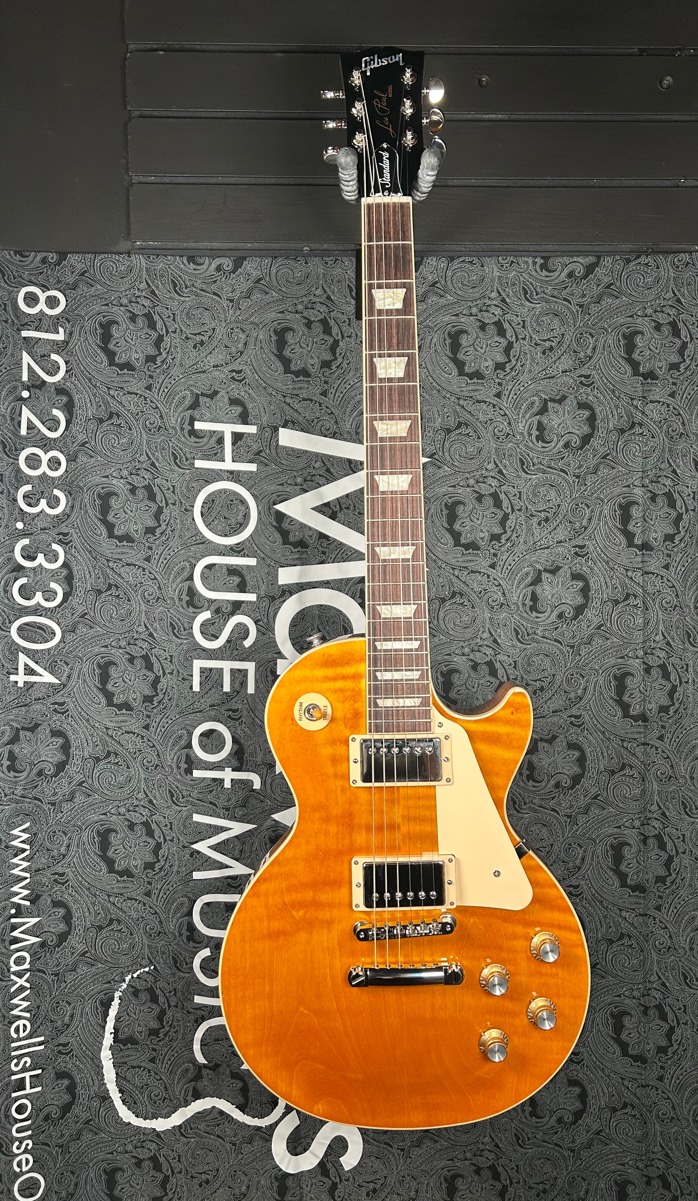 Gibson Les Paul Standard '60s Figured Top Electric Guitar - Honey Amber