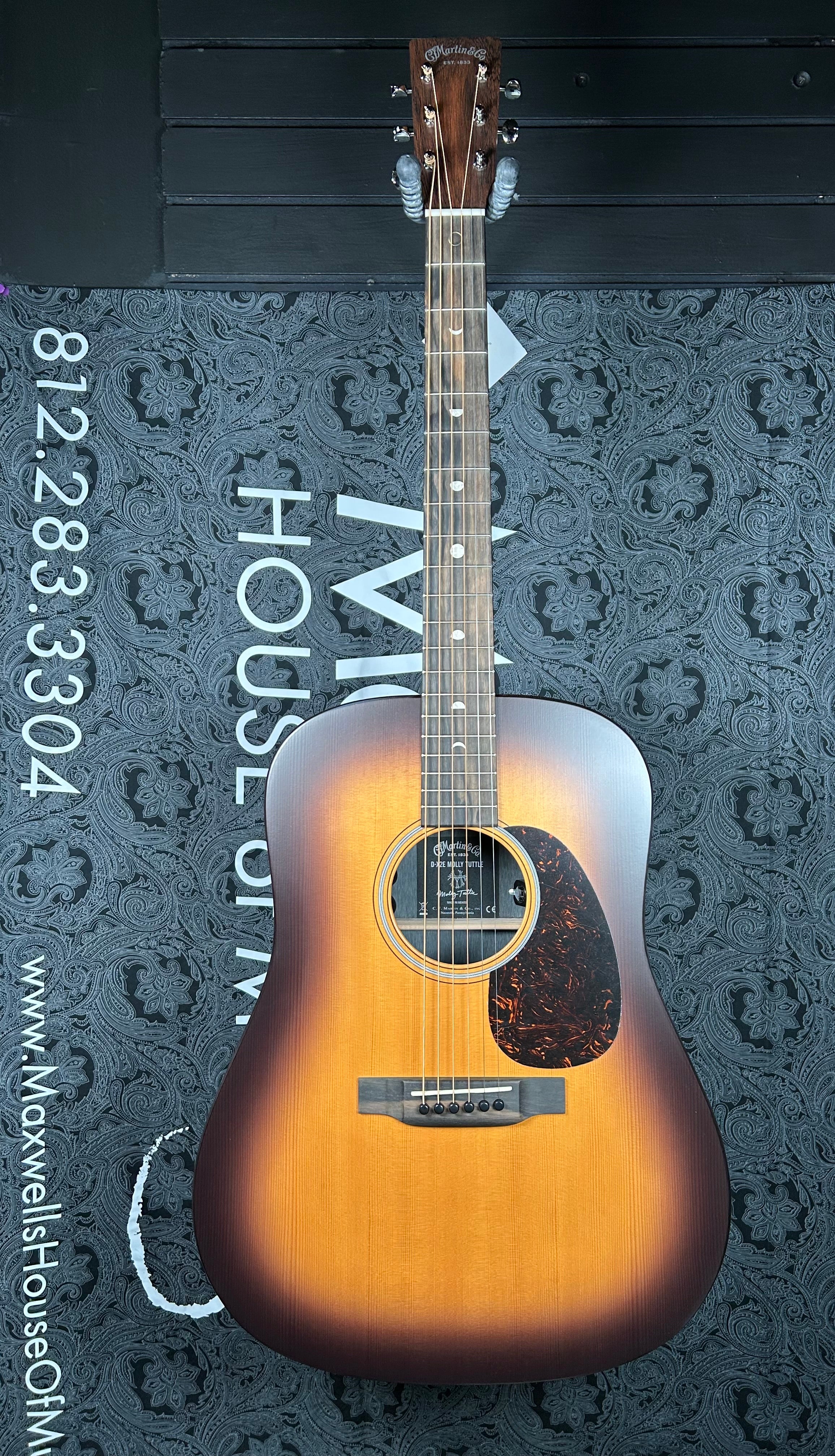 Martin D-X2E Molly Tuttle Acoustic-electric Guitar - Vintage Sunburst