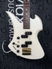 B.C. Rich Left-Handed Mockingbird Bass- White (Pre-Owned)