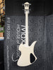 B.C. Rich Left-Handed Mockingbird Bass- White (Pre-Owned)