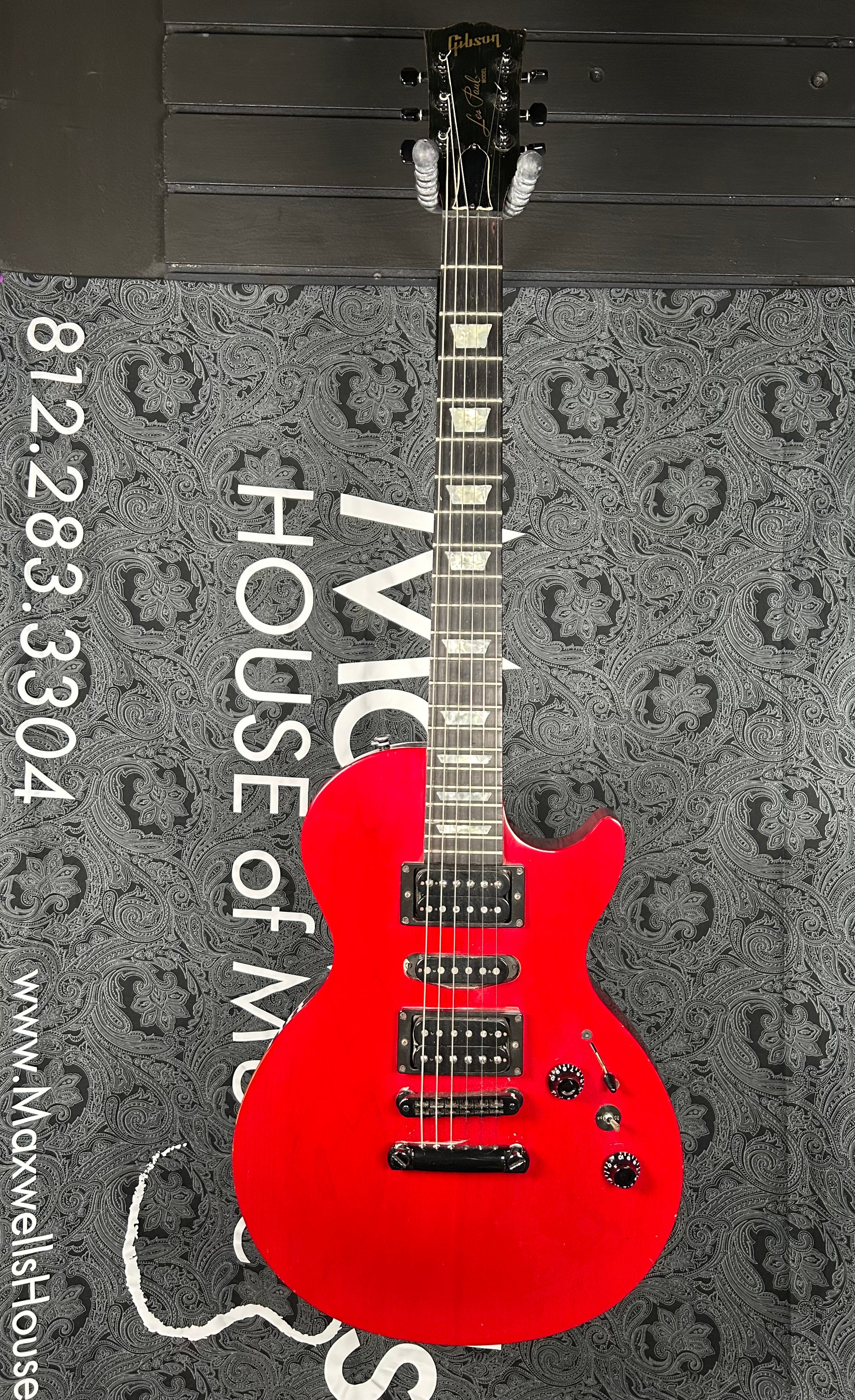 Gibson Les Paul Studio Lite M-III Electric Guitar- Red w/Hardshell Case (Pre-Owned)