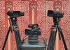 Pair of Canon XP405 4k Video Cameras with Stands