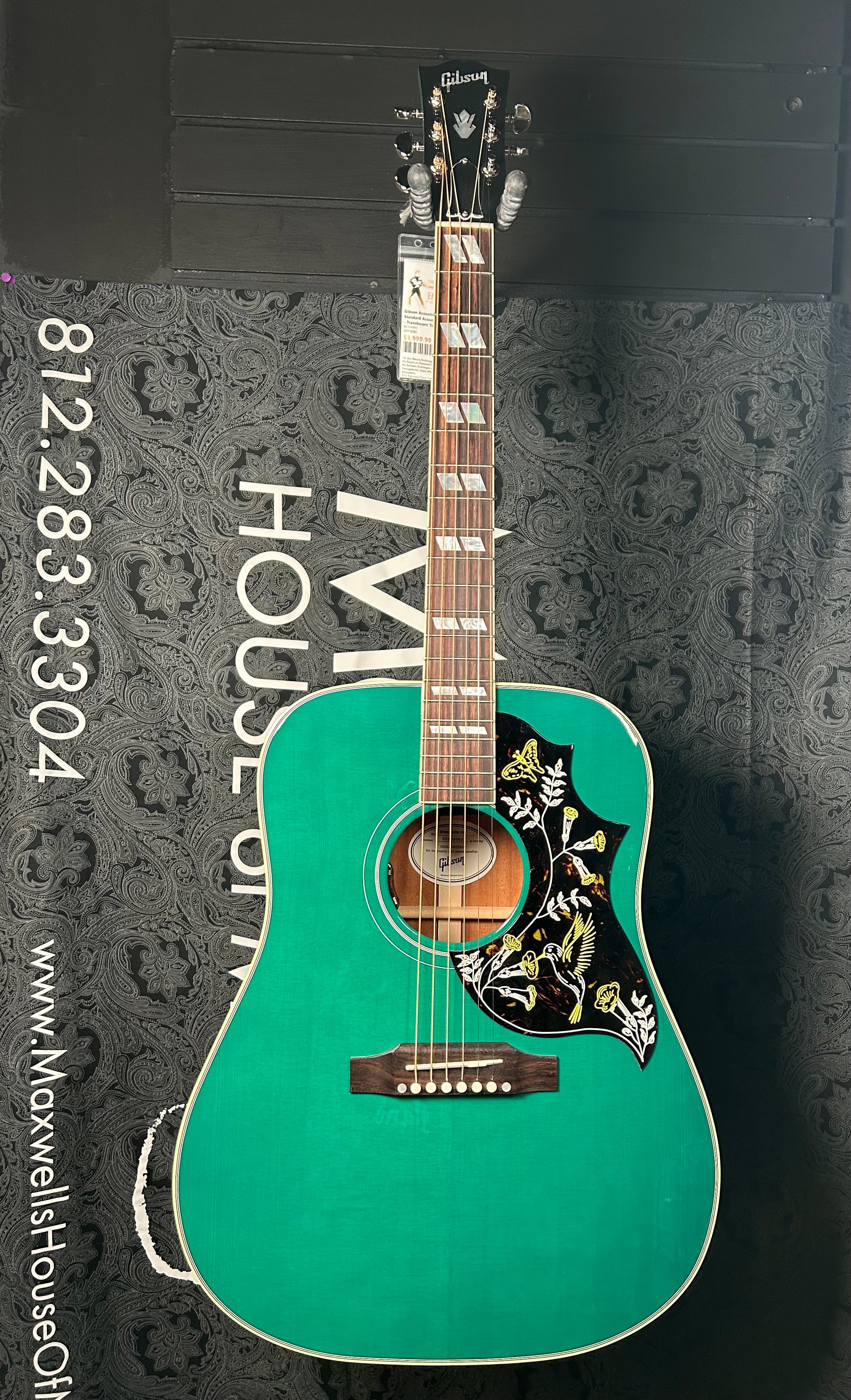 Gibson Hummingbird Standard Acoustic-electric Guitar - Translucent Teal