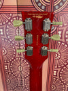 Vintage V100T LP ReIssued Electric Guitar ~ Flamed Trans Wine Red
