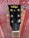 Vintage V100 LP ReIssued Electric Guitar ~ Lemon Drop