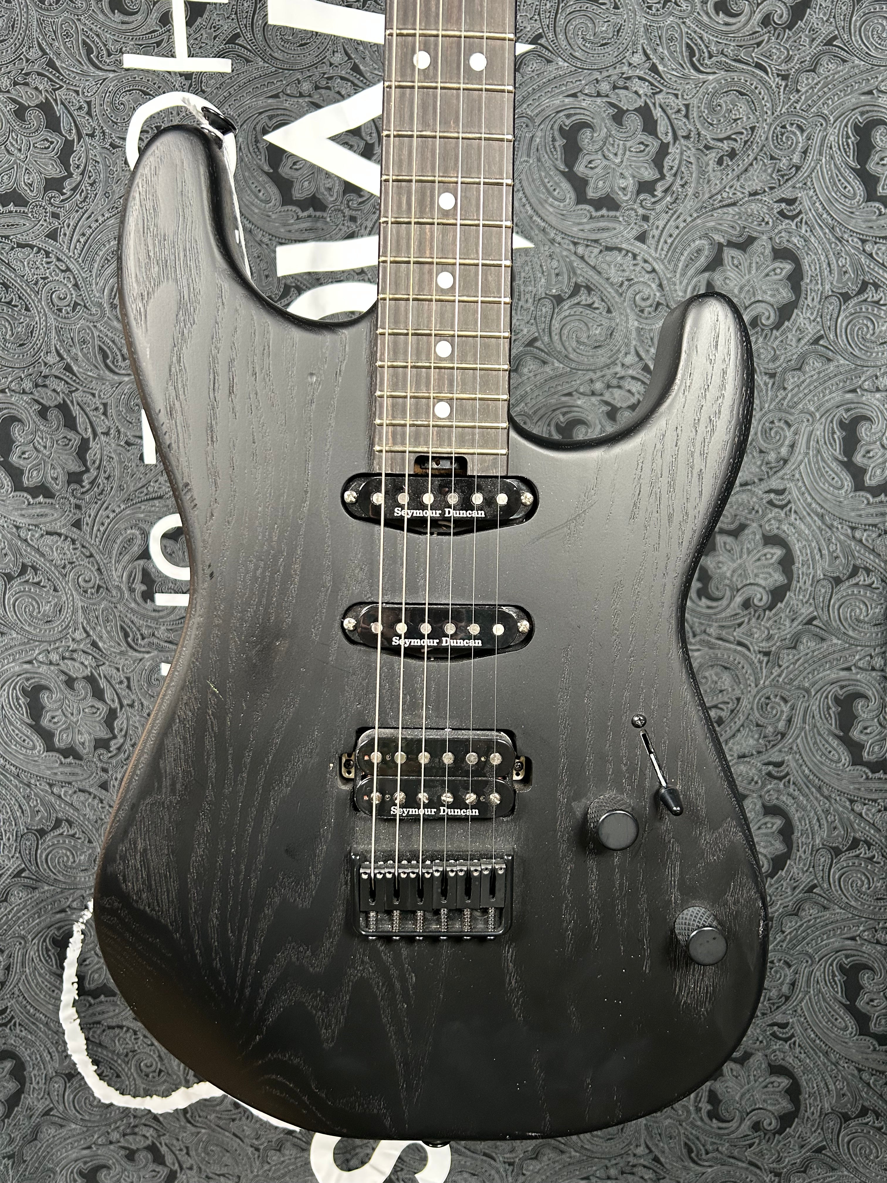 Charvel San Dimas Pro Mod Sassafras Electric Guitar- Satin Black (Pre-Owned)