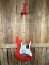 Fender Player Stratocaster Electric Guitar - Fiesta Red with Maple Fingerboard and Matching Headstock