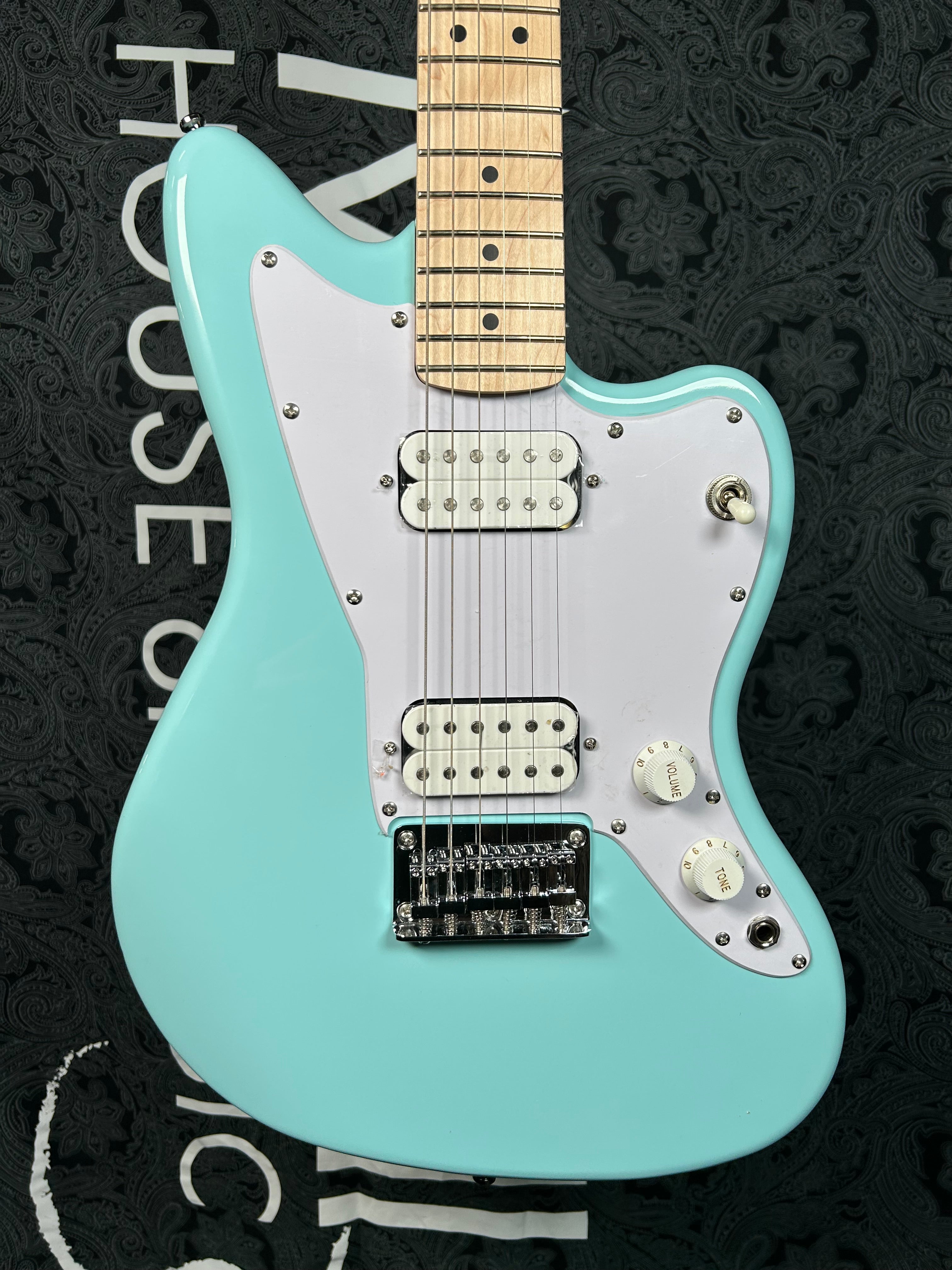 Squier Mini Jazzmaster HH Electric Guitar - Daphne Blue