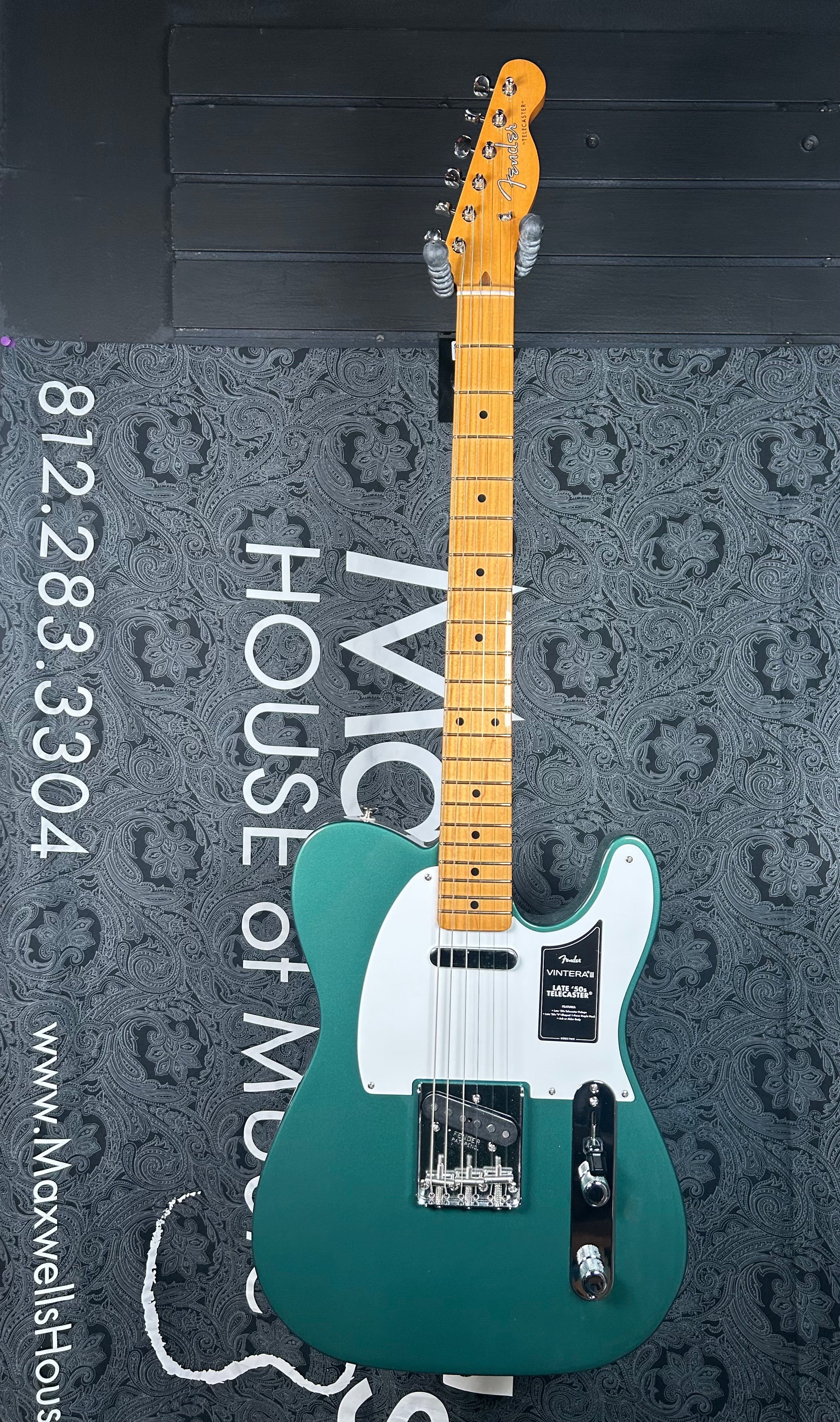 Fender Vintera III Late '50s Telecaster Electric Guitar - Sherwood Green Metallic