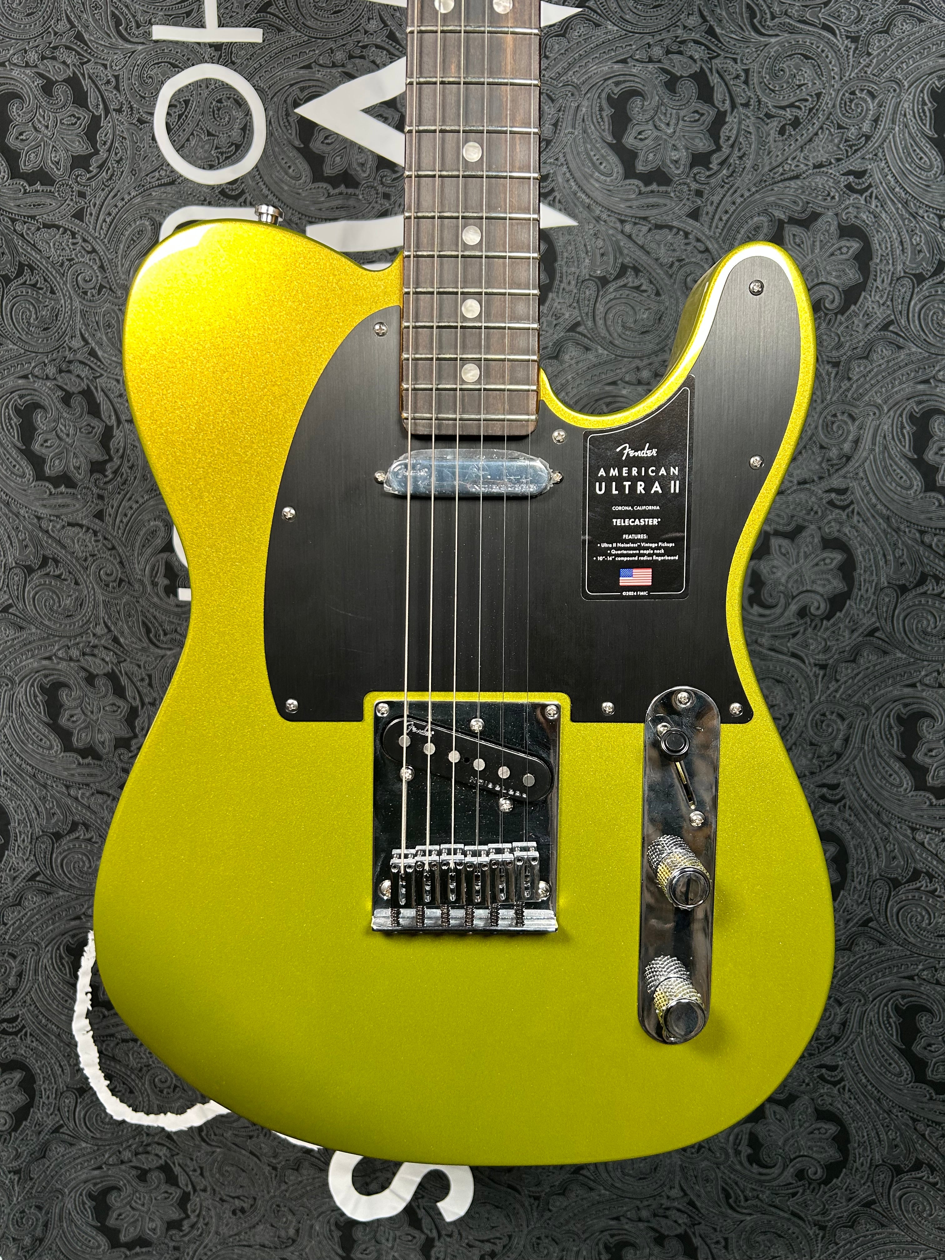 Fender American Ultra II Telecaster Electric Guitar- Solar Flare